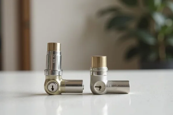 Anti-snap cylinder lock compared to standard cylinder lock