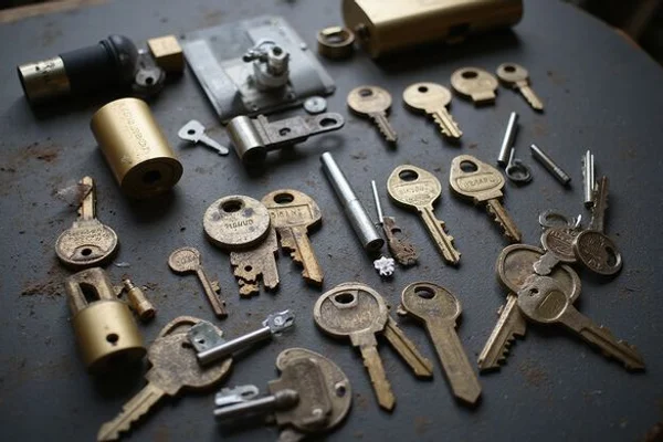 Master key system layout with multiple keyed cylinders